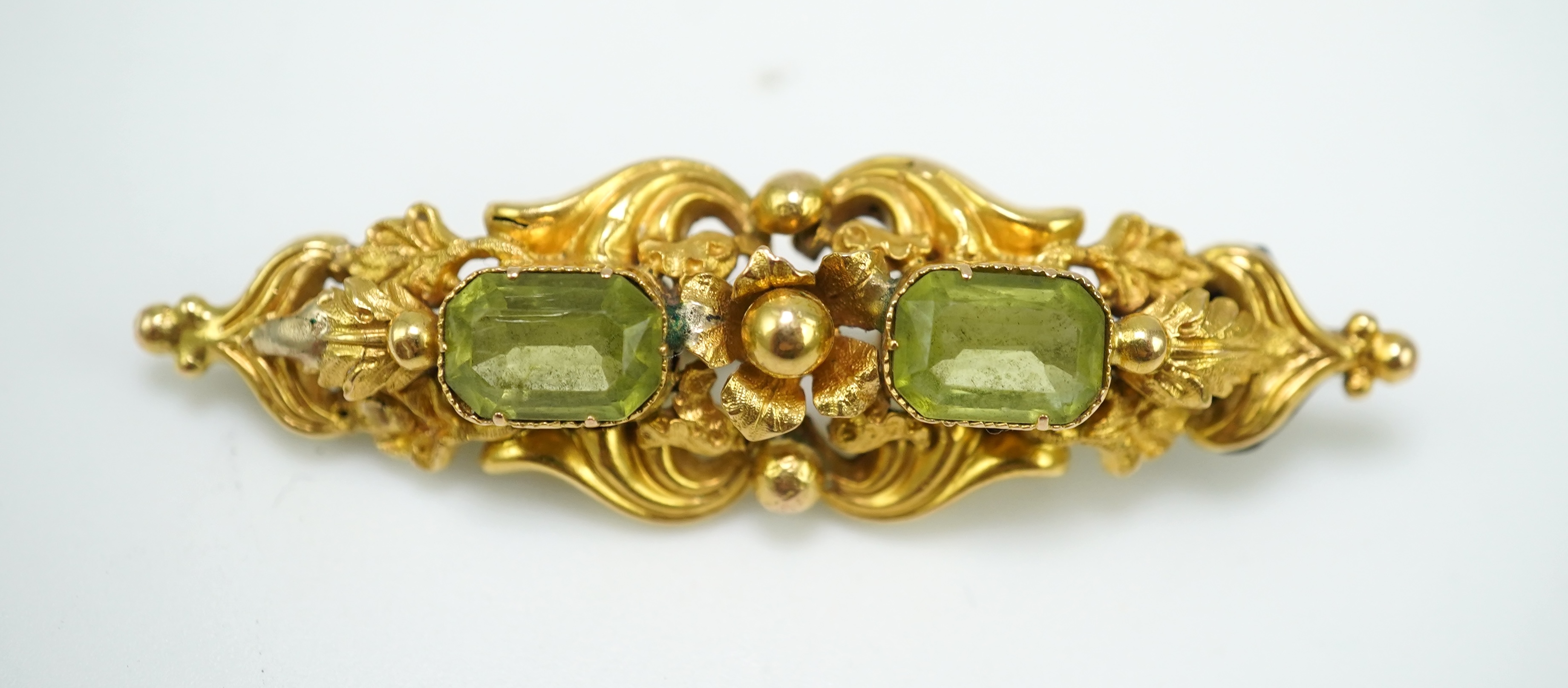 A group of three gem-set brooches, 19th/early 20th century